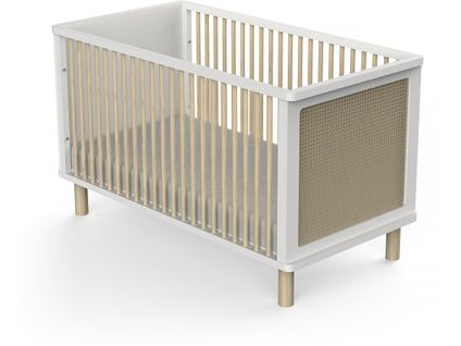 Lit Bébé Évolutif En Bois " Ochna " - 70 X 140 Cm - Blanc
