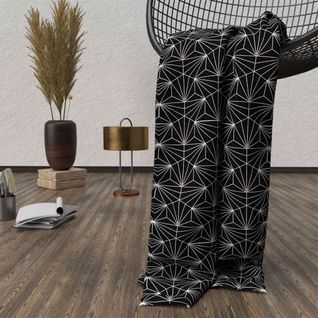 Plaid Polaire Osiris Noir 120x160