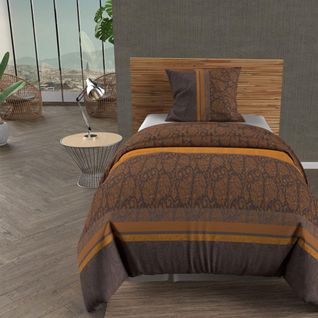 Parure De Lit Cachemire Marron 140x200