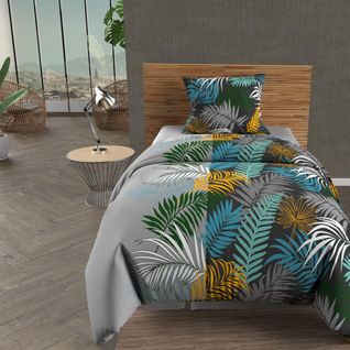 Parure De Lit Jungle Gris 140x200