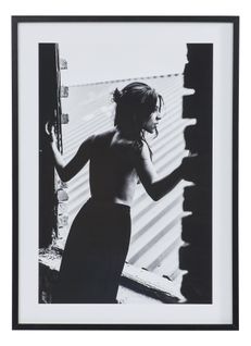 Image 50x70 cm FEMME FENÊTRE Noir