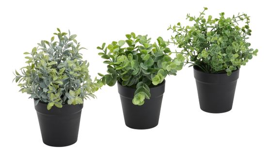 Feuillage plastique H. 20 cm  Vert