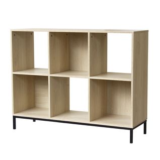 Etagère De Rangement 6 Cases Avec Pieds Métal