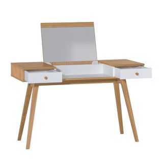 Coiffeuse Avec Miroir Relevable- H76/116,6 Cm