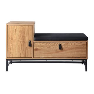 Banc à Chaussures Avec 2 Rangements - L100 Cm