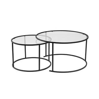 Lot De 2 Tables Basses Gigognes D80 Cm