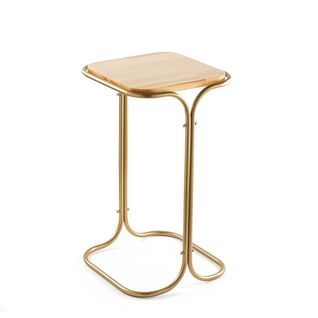 Bout De Canapé Avec Plateau En Métal H52 Cm