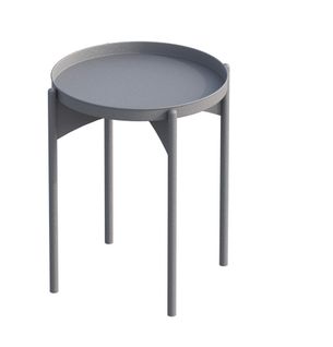 Bout De Canapé Avec Plateau Rond En Métal H57 Cm