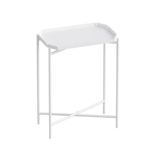 Bout De Canapé Avec Plateau à Rebord Rectangulaire H56 Cm