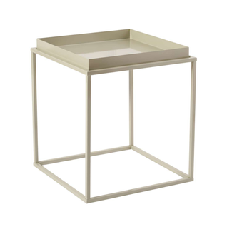 Bout De Canapé Carré Avec Plateau à Rebords H52 Cm