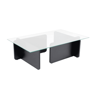 Table Basse Avec Plateau En Verre L105 Cm