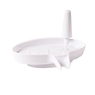 Porte Savon Blanc Avec Support Bagues