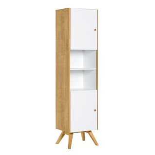 Bibliothèque 2 Portes Avec Étagère Centrale H207,5 Cm