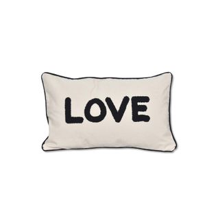 Coussin En Toile Love - 30x50 Cm - Naturel