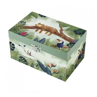 Boîte à Bijoux Musicale Savane Avec Figurine Gépard