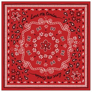 Lot De 20 Serviettes Papier Bandana - 33x33 Cm - Rouge