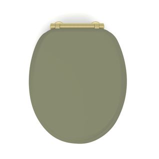 Abattant Wc Frein De Chute Design - 38x48 Cm - Kaki