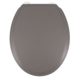 Abattant Wc Duplo Poudre De Bambou Carbone Charnières Inox