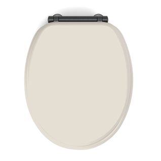 Abattant Wc Frein De Chute Design - 38x48 Cm - Beige