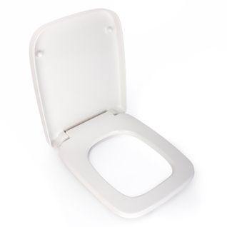 Abattant Wc Avec Frein Chute - 43x43 Cm - Blanc