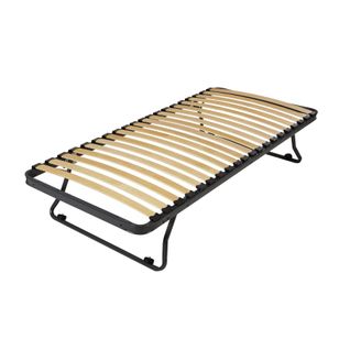 Sommier En Métal Gigogne 80x190 - 20 Lattes Bois - Gain De Place - Made In France