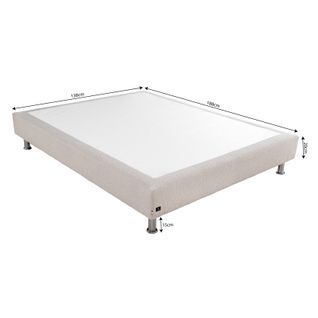 Sommier lattes 140x190 cm NUIT FAUBOURG MIRABEAU bouclette crème