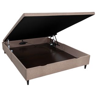 Lit coffre électrique 140x190 NUIT FAUBOURG TRIOMPHE 2 truffe