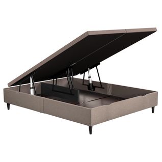 Lit coffre électrique 2x90x200 NUIT FAUBOURG TRIOMPHE 2 anthracite