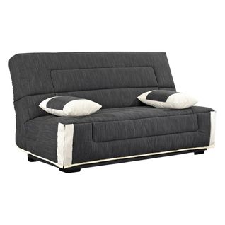 Housse clic clac 130 cm SISA tissu gris écru