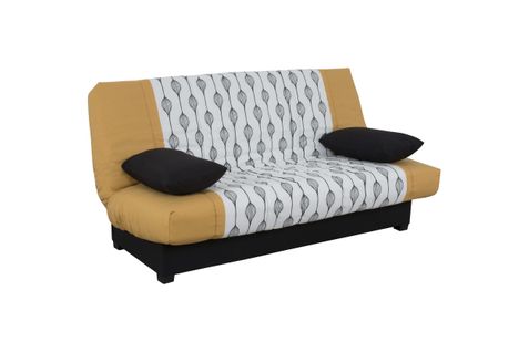 Housse clic-clac 140 cm  Tissu Wip Moutarde