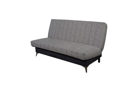 Banquette Clic-clac Indy 120x190, Matelas Simmons, Gris