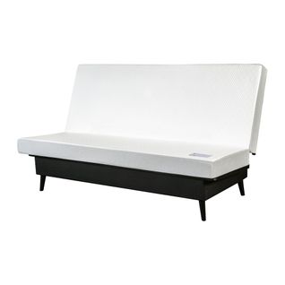 Banquette clic-clac CARESSE tissu velours beige