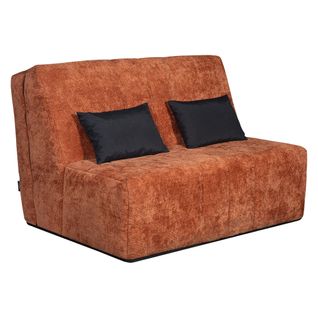 Banquette-lit BZ XL COCON tissu terracotta