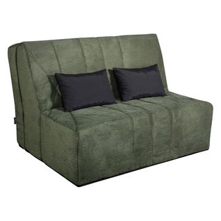 Banquette-lit BZ CARESSE tissu velours vert