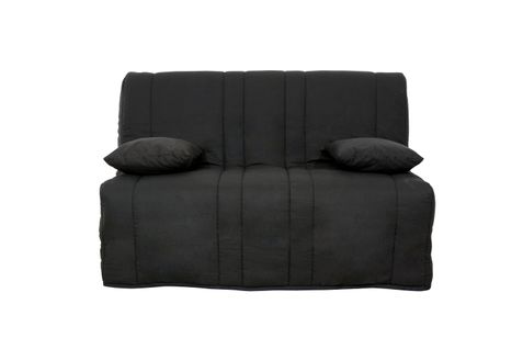 Banquette Convertible Sl Elix 140x190 - 2 Coussins S + Housse Noir