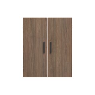 Lot de 2 portes MAYENCE Imitation Noyer