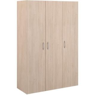Armoire De Chambre - Easy Life - Chêne - 3 Portes - 120,2 X 180 X 49,7