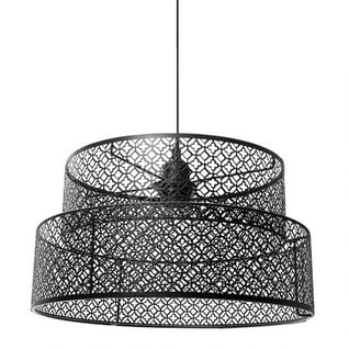 Suspension Métal Ajouré Gigogne Aurore Noir