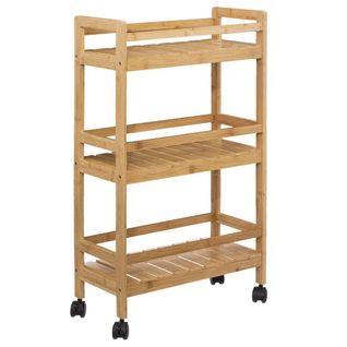 Desserte Roulettes 3 Niveaux Bambou Linha