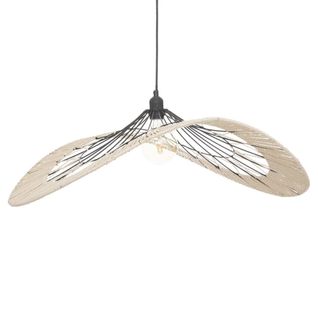 Suspension Métal Filaire Cosy Noir Naturel D75