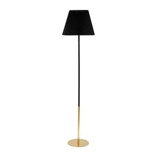 Lampadaire Métal Tissu Noir Aurelia H143