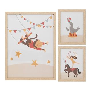 Lot De 3 Cadres Déco Circus