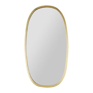 Miroir Métal Doré Ovoïde