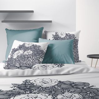 Housse De Couette 260x240 Avec Amour + 2 Taies Coton Bio 47 Fils