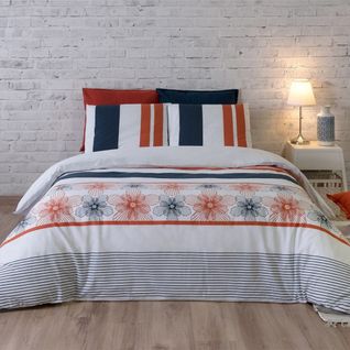 Housse De Couette 240x220 Elégance + 2 Taies Coton 57 Fils