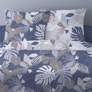 Housse De Couette 240x220 Chika Bleu + 2 Taies