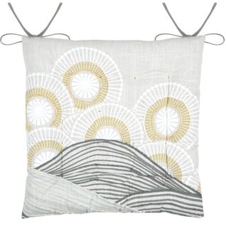 Lot De 4 Galettes De Chaise Réversible Coton Yuki