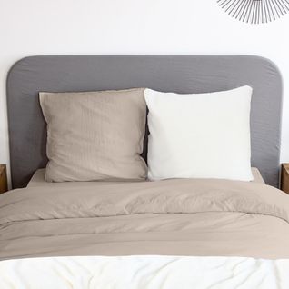 Housse De Couette 240x220 + 2 Taies Chaude Et Douillette Daim