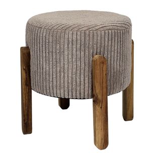 Tabouret Côtelé Scott Taupe