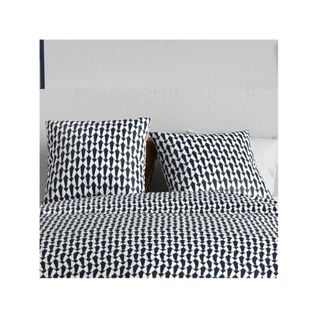 Housse De Couette 240x220 Geo + 2 Taies Coton 57 Fils